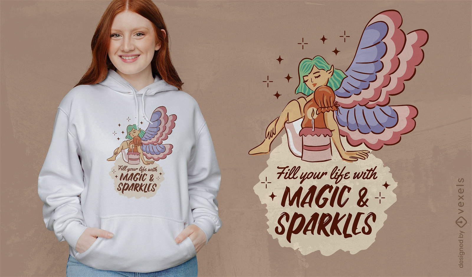 Birthday fairy sparkle quote t-shirt design