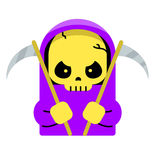Grim reaper flat scary PNG Design