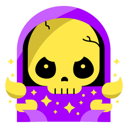 Rosto assustador plano de Ceifador Desenho PNG
