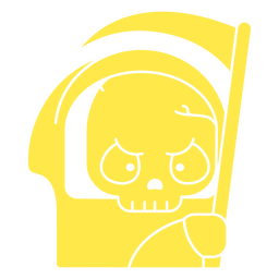Ceifador cortou o rosto assustador Desenho PNG