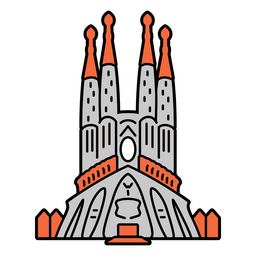 Construcción gótica Diseño PNG