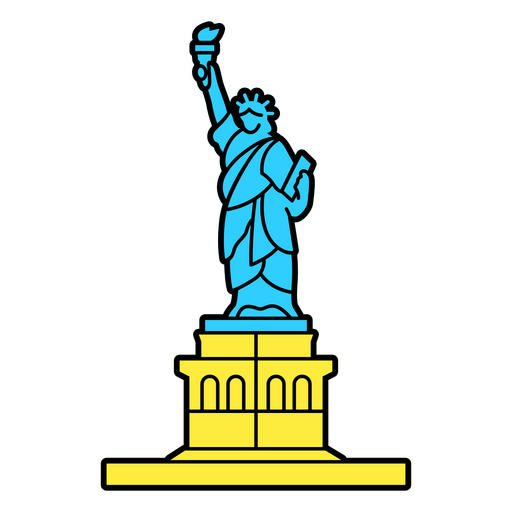 statue of liberty cartoon cute