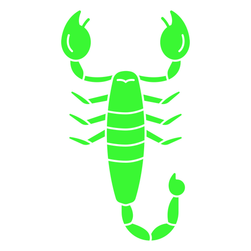 A bioluminescent scorpion PNG Design