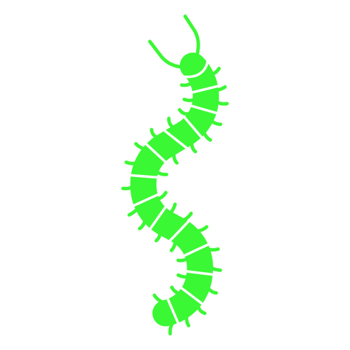 A bioluminescent centipede PNG Design