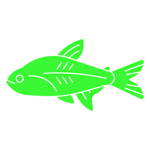 Un pez bioluminiscente Diseño PNG