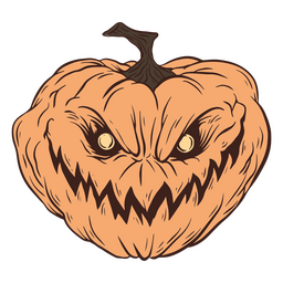 Halloween pumpkin scary character PNG Design Transparent PNG