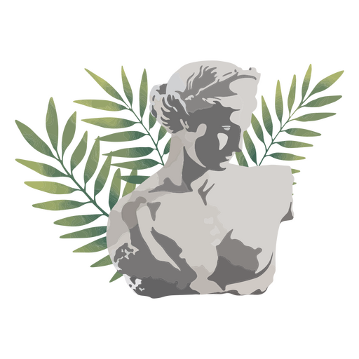 Escultura de Afrodita elaborada con detalle Diseño PNG
