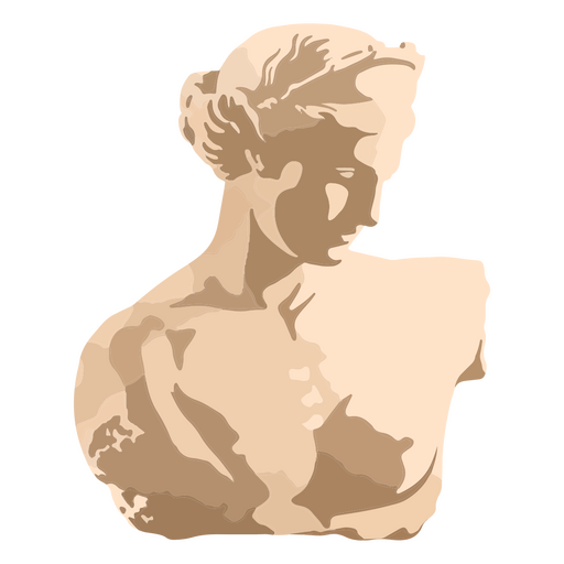 Graceful Aphrodite figure PNG Design