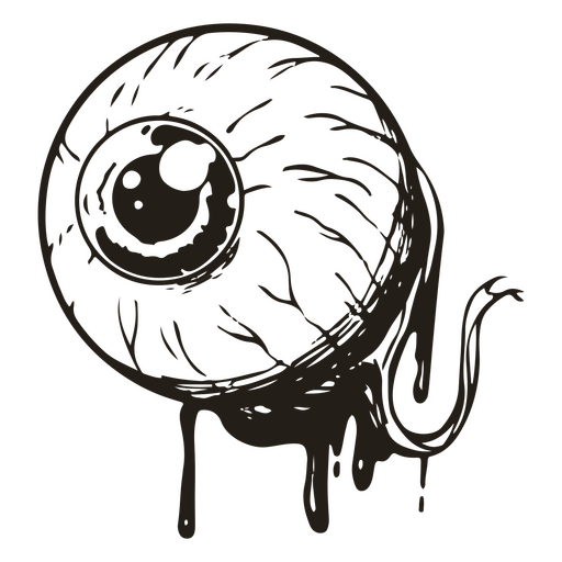 Spooky isolated eye PNG Design