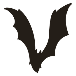 Silueta de murciélago espeluznante Diseño PNG