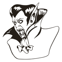 Vampir-Halloween Mit Hohem Kontrast Transparente PNG &amp; SVG Vektor