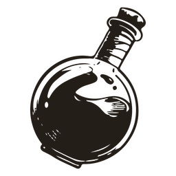 Potion hand drawn witch PNG Design