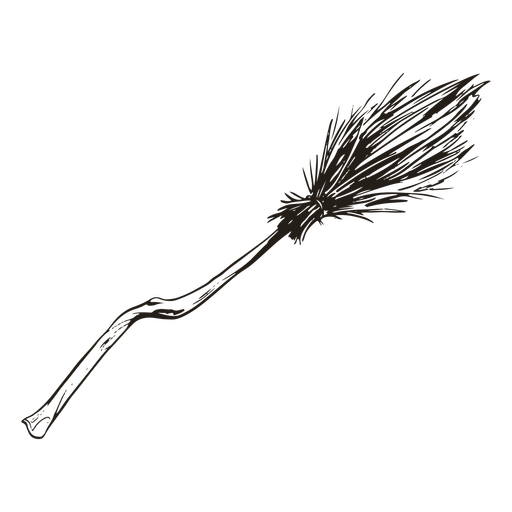 Halloween magic witch broom PNG Design