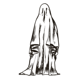 Figura espeluznante fantasmal Diseño PNG