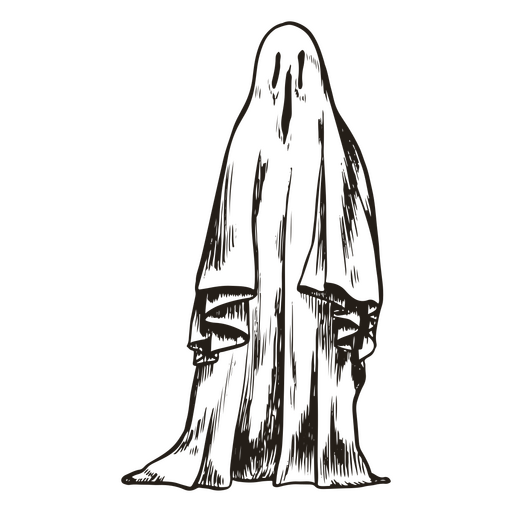 Ghostly spooky figure PNG Design