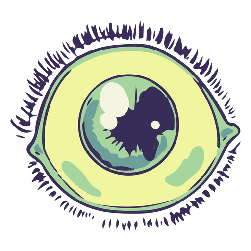A giant scary creature eye PNG Design
