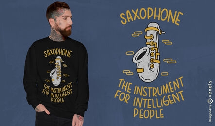 Saxophon-Musikinstrument-T-Shirt-Design