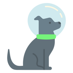 Um cachorro astronauta explorando o espaço Desenho PNG