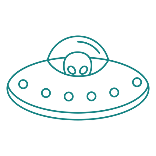 A flying saucer hovering in the sky PNG Design