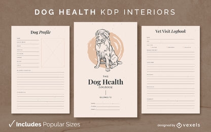 Modelo de design de rastreador de saúde do cão KDP