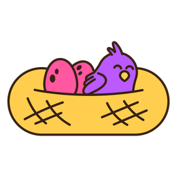 pintinho no ninho Desenho PNG