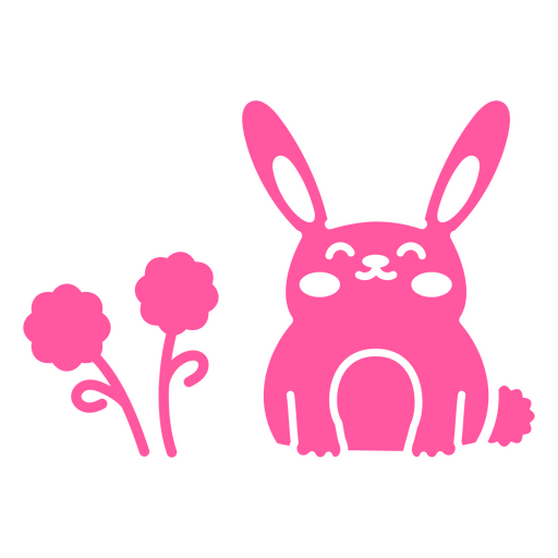 Cute bunny design PNG Design