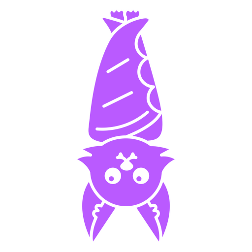 Lindo diseño de murciélago morado Diseño PNG