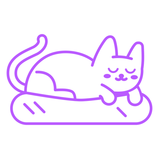 Ador?vel gatinho tirando uma soneca Desenho PNG