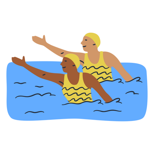 Parceiros de nado sincronizado Desenho PNG