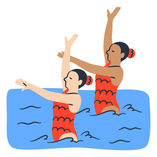 synchronized swimmers clipart images