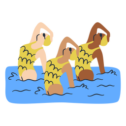 Synchronized swimming sport ladies Transparent PNG