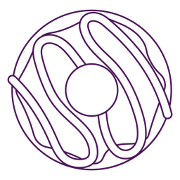 Donut for breakfast PNG Design