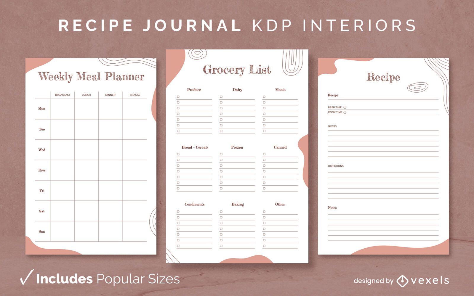 Modelo de Design de Livro de Receitas Orgânicas KDP