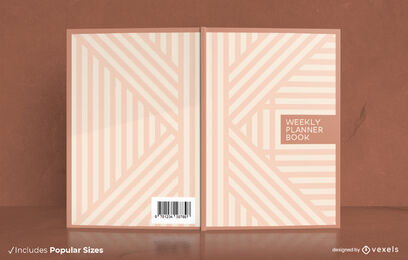 Simple stripes book cover design