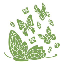 Borboletas flutuando ao sol Desenho PNG