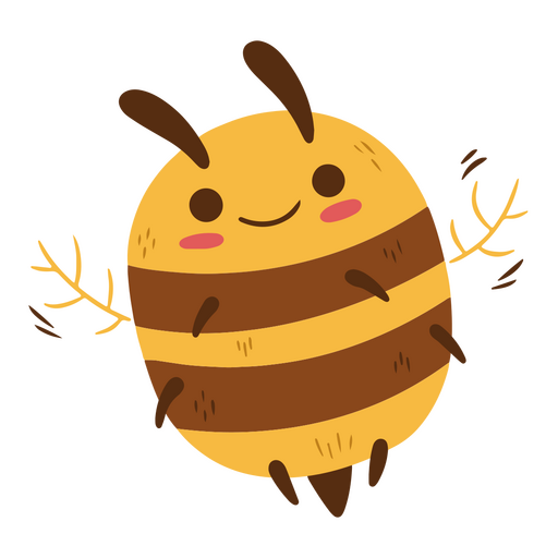 Cute flying bee animal PNG Design