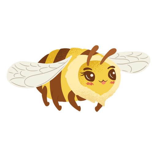 Kawaii flying bee  PNG Design