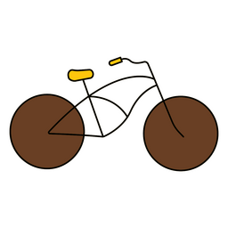 Monoline color stroke bike
