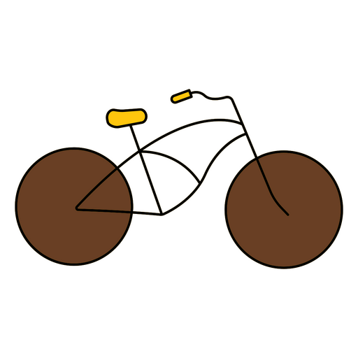 Bicicleta de traçado de cores monoline Desenho PNG