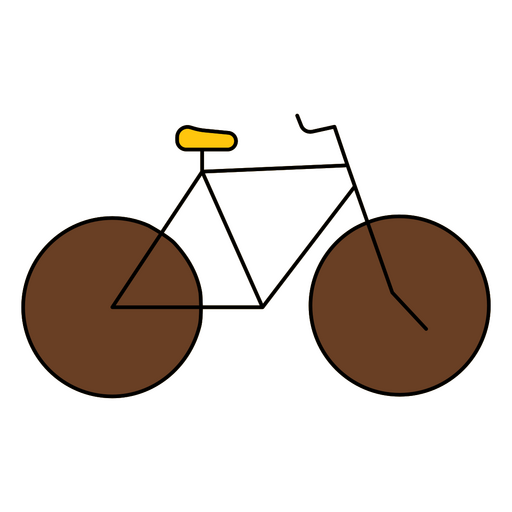 Bicicleta de traçado de cor monoline Desenho PNG