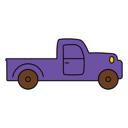 Monoline Farbstrichwagen PNG-Design
