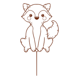 Fox-Ballonhub PNG-Design