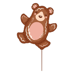 Lindo globo de oso Diseño PNG