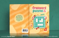 Crossword Puzzles For Kids Book Cover Design Vector Download