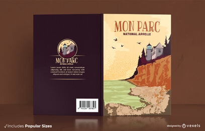 Design de capa de livro do Parque Nacional de Acadia