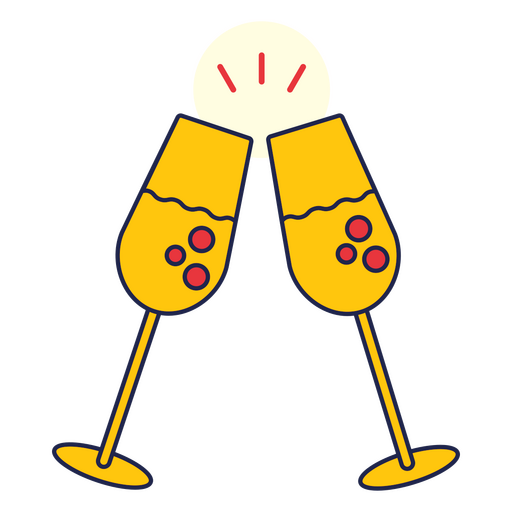 A toast for your achievement PNG Design