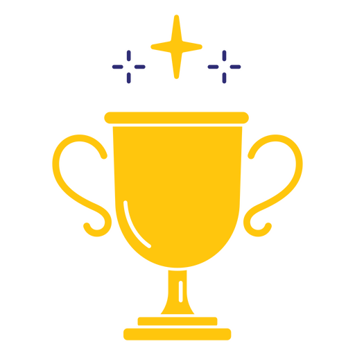 A victory trophy PNG Design