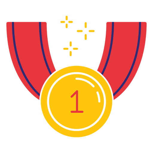 A medal for number one PNG Design
