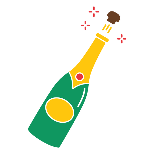 Champagne to celebrate the victory PNG Design