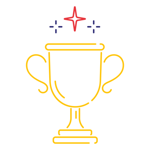 Eine Trophäe, um zu einer Leistung zu gratulieren PNG-Design